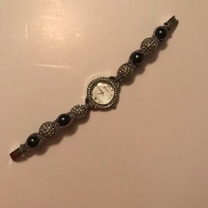 Geneva link crystal watch